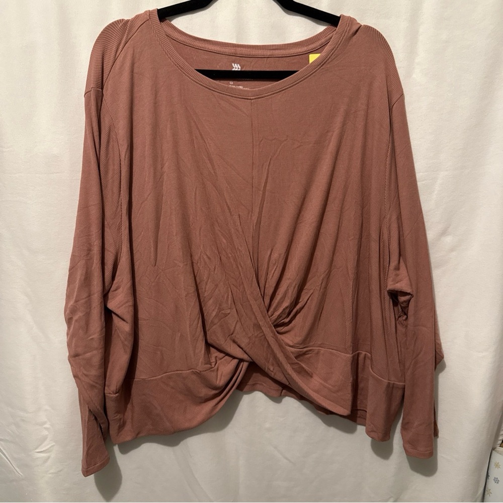 All in Motion Women's Mauve Twist Front Sweatshirt